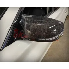 HoneyComb Carbon Fiber Replacement Mirror Cover For INFINITI Q50 2013-2024
