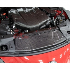 Dry Carbon Fiber Cooling Panel Plate Cover For Toyota Supra MK5 A90 A91 GR 2019-2024