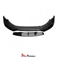 OKING V2 Style Dry Carbon Fiber Front Lip For Porsche Panamera 971 971.2 2020-2023