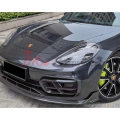Paktechz Style Dry Carbon Fiber Front Canards For Porsche Panamera 971 971.2 2020-2023
