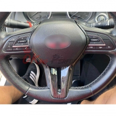Carbon Fiber Steering Wheel Center Cover For Infiniti Q50 2018-2024