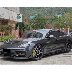 Paktechz Style Dry Carbon Fiber Front Canards For Porsche Panamera 971 971.2 2020-2023