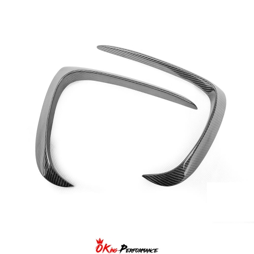 CMST Style Dry Carbon Fiber Front Bumper Vents Trim For Porsche Panamera 971 971.2 2020-2023
