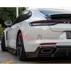 OKING V2 Style Dry Carbon Fiber Side Skirt For Porsche Panamera 971 971.1 971.2 2017-2023