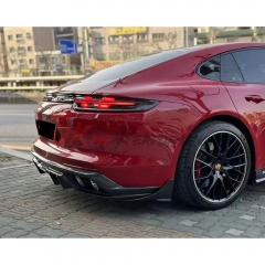 Paktechz Style Dry Carbon Fiber Rear Diffuser For Porsche Panamera 971 971.1 971.2 2017-2023