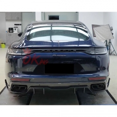 Paktechz Style Dry Carbon Fiber Rear Diffuser For Porsche Panamera 971 971.1 971.2 2017-2023