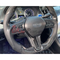 Carbon Fiber Steering Wheel Center Cover For Infiniti Q50 2018-2024