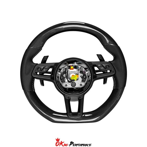 Customize Carbon Fiber Steering Wheel For Porsche Panamera 971 971.2 2017-2023