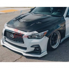 VA Style HoneyComb Carbon Fiber Hood For Infiniti Q50 2014-2024