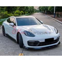 OKING V2 Style Dry Carbon Fiber Front Lip For Porsche Panamera 971 971.2 2020-2023