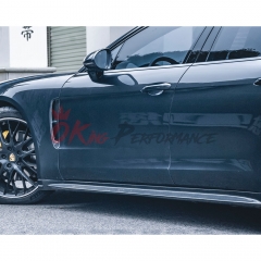 CMST Style Dry Carbon Fiber Side Skirt For Porsche Panamera 971 971.1 971.2 2017-2023