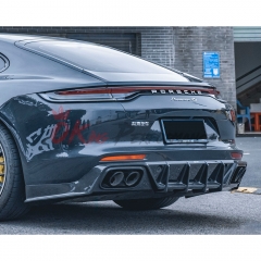 CMST Style Dry Carbon Fiber Rear Diffuser For Porsche Panamera 971 971.1 971.2 2017-2023