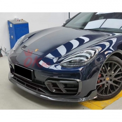 Paktechz Style Dry Carbon Fiber Front Lip Bottom For Porsche Panamera 971 971.2 2020-2023