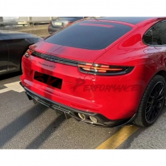 Paktechz Style Dry Carbon Fiber Rear Diffuser For Porsche Panamera 971 971.1 971.2 2017-2023