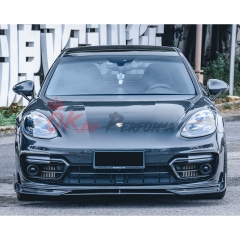 CMST Style Dry Carbon Fiber Front Bumper Vents Trim For Porsche Panamera 971 971.2 2020-2023