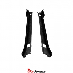 OKING V2 Style Dry Carbon Fiber Side Skirt For Porsche Panamera 971 971.1 971.2 2017-2023