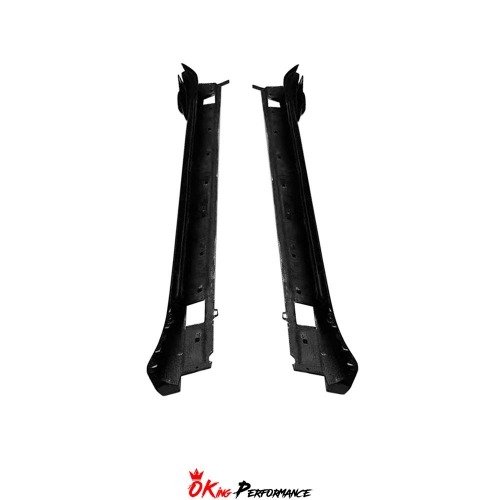 OKING V2 Style Dry Carbon Fiber Side Skirt For Porsche Panamera 971 971.1 971.2 2017-2023