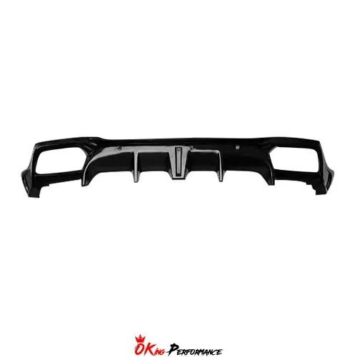 OKING V2 Style Dry Carbon Fiber Rear Diffuser For Porsche Panamera 971 971.1 971.2 2017-2023