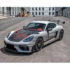RS Style Dry Carbon Fiber Hood For Porsche 718 Cayman Boxster 2016-2025