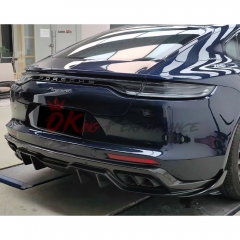 Paktechz Style Dry Carbon Fiber Rear Diffuser For Porsche Panamera 971 971.1 971.2 2017-2023