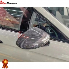 Dry Carbon Fiber Mirror Cover For Porsche Panamera 971 2017-2023 RHD