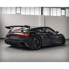 GT RWD Style Full Dry Carbon Fiber GT Wing Rear Spioler For Audi R8 2016-2024
