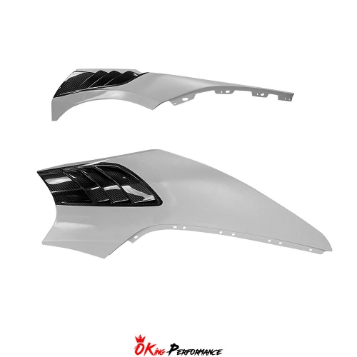 RYFT Style Dry Carbon Fiber With Portion Primer Fender For Mclaren 720S 2017-2023