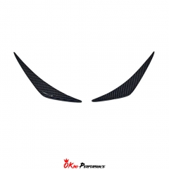 OD Style Dry Carbon Fiber Front Bumper Canards For Lotus Emira