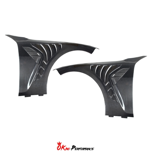 OD Style Dry Carbon Fiber Front Fenders For BMW G80 M3 G82 M4 2020-2024