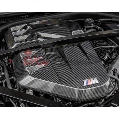 OEM Style Dry Carbon Fiber Engine Cover For BMW G80 M3 G82 M4 2020-2024