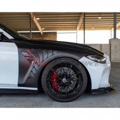 OD Style Dry Carbon Fiber Front Fenders For BMW G80 M3 G82 M4 2020-2024