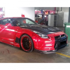 2013 Varis Style Partial Carbon Fiber Wide Fender Set For Nissan R35 GTR 2011-2016