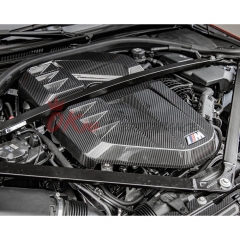OEM Style Dry Carbon Fiber Engine Cover For BMW G80 M3 G82 M4 2020-2024
