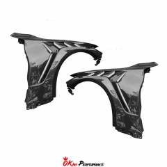 Vented V2 Style Carbon Fiber Fender For Infiniti Q60 2016-2022