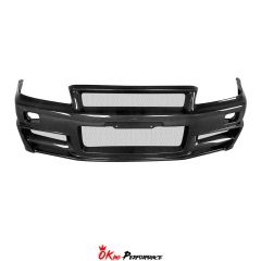 Nismo Z-Tune Style Carbon Fiber Front Bumper For Nissan R34 GTR 1998-2002
