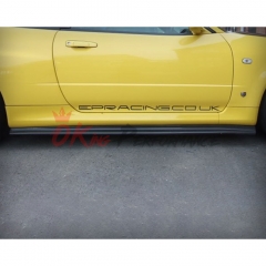 OEM V-Spec Nismo Z-Tune Style Glass Fiber Side Skirts Extensions For Nissan R34 GTR 1998-2002