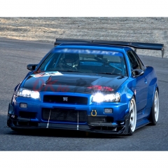 AutoSelect Style Carbon Fiber Front Lip For Nissan R34 GTR 1998-2002