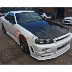 BN Style Carbon Fiber Fender For Nissan R34 GTR 1998-2002