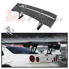 Voltex 1600mm Low Brackets Style Carbon Fiber Rear Spoiler GT Wing For Nissan R34 GTR GTT 1998-2002