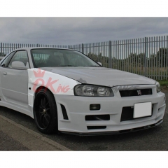 Vent V2 Style Carbon Fiber Fender For Nissan R34 GTR 1998-2002