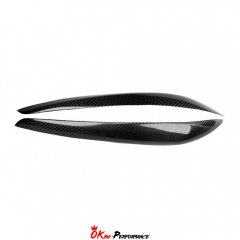 Carbon Fiber Headlights Eyebrow Cover Trim For Nissan R34 GTR GTT 1998-2002