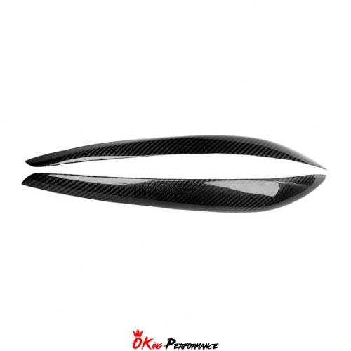 Carbon Fiber Headlights Eyebrow Cover Trim For Nissan R34 GTR GTT 1998-2002