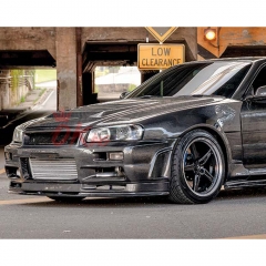 OEM Style Carbon Fiber Front Fender MudGuard For Nissan R34 GTR 1998-2002