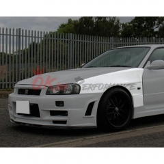 Vent V2 Style Carbon Fiber Fender For Nissan R34 GTR 1998-2002