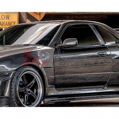 Carbon Fiber Side Mirror Cover For Nissan R34 GTR GTT 1998-2002