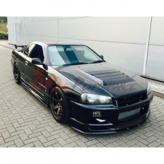 Nismo Z-Tune Style Carbon Fiber Hood For Nissan R34 GTT 1998-2002