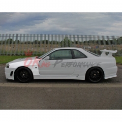 Vent V2 Style Carbon Fiber Fender For Nissan R34 GTR 1998-2002