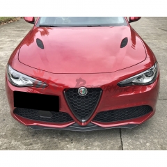 Quadrifoglio Style Carbon Fiber Front Lip For Alfa Romeo Giulia Sport Milano 2016-2023