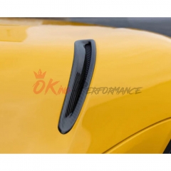 Dry Carbon Fiber Hood Vent Scoop Covers For Toyota GR Supra MK5 A90 A91 2019-2024