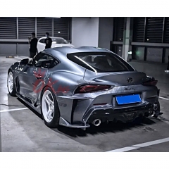 INGS Style Glass Fiber Rear Bumper For Toyota GR Supra MK5 A90 A91 2019-2024